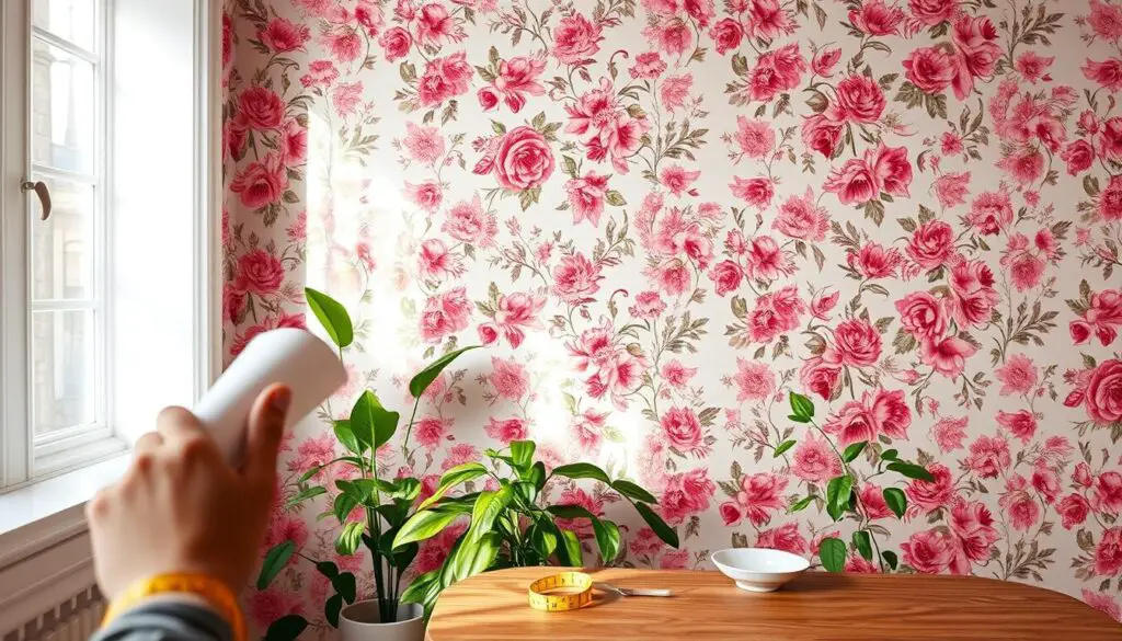 DIY wallpaper installation