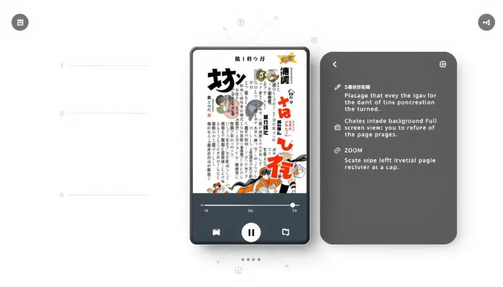 Manga reader interface