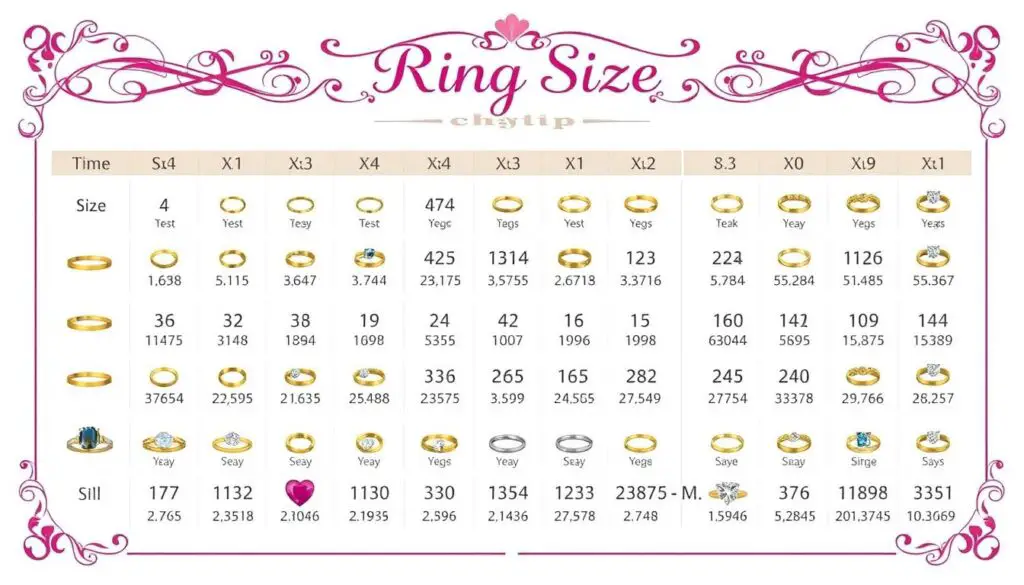 printable ring size chart